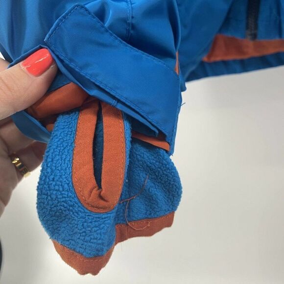 Lands End Lined Windbreaker Full Zip Jacket Hooded - Picture 4 of 7